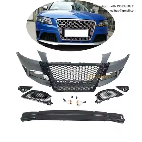 A4 B8 Facelift RS4 Bumper Auto Front Bumper With Grille Grill For Audi A4 B8 RS4 Bumper From CYC AUT