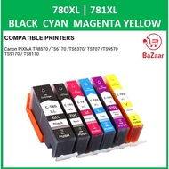 Compatible 780XL Black 781 781XL 780 Black Cyan Magenta Yellow For Canon PIXMA TR8570 TS6170 TS6370 