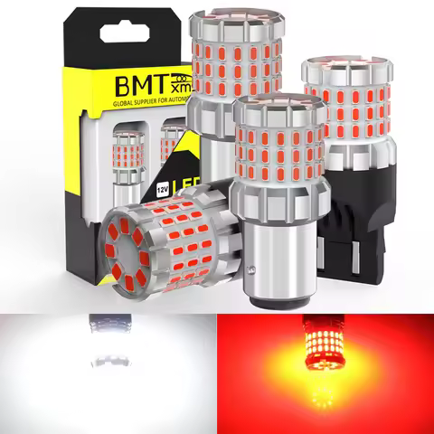 BMTxms 4000LM 1157 BAY15d P21/5W LED W21/5W 7443 Car Bulb 1156 BA15S P21W LED Lamp DRL Brake Light F