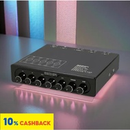 ⭐Hifi Five Tone Balanced Preamplifier Mixer Use JRC5532DD Opamp Chip 5 Channel Processing EQ Effecto