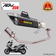 ท่อแต่งadv350 ท่อadv350 ท่อakrapovic shorty เคฟล่าชุดฟูล ตรงรุ่น เสียงแน่นทุ้ม เสียงไม่แตกในรอบสูง ร