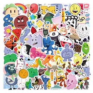 550pcs BFDI Graffiti Stickers Pack - Blue Aesthetic Decals for Wall, Room, Laptop, Skateboard, Scrap