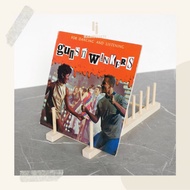 Vinyl Record Rack Wooden Blackboard Holder 7" & 12" Vinyl Decorative/