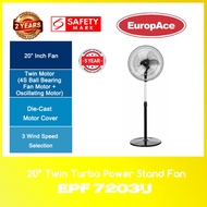 Europace EPF 7203U (20”) Twin Turbo Power Stand Fan WITH 2 YEARS WARRANTY