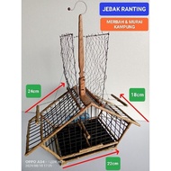 (JEBAK RANTING : MERBAH & MURAI KAMPUNG)jebak burung lekir/birdcage/jebak rumah/jebak murai KAMPUNG.