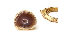 招財改運-天然原礦可愛瑪瑙小小晶洞 聚寶盆 辦公室 療癒  擺件