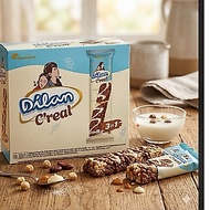 Dilan vanilla chocolate cereal 1 box contains 12 pieces Dilan caramel chocolate vanilla cereal