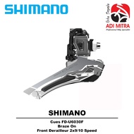 Shimano Cues FD-U6030F 2x10/9 Speed Front Derailleur Braze On FD Bicycle