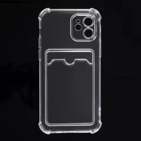 Transparent Card Slot Phone Case For OPPO A57S A77S A77 A58 A60 A78 A94 A16E A17K A38 A18 A53 A54 A5