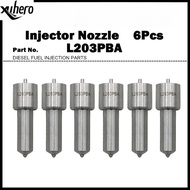 6Pcs Diesel Fuel Injector Nozzle Tips L203PBA DLL203PBA for HOWO WD615.50 / Steyr WD615.46 / KBEL132