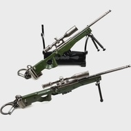 Alloy AWM Sniper Rifle Model Keychain Game Accessories Hang Decoration Jewelry Accessories from Main