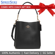 Coach Handbag In Gift Box Crossbody Bag Mollie Bucket Bag 22 Black # CA177