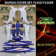 RAPIDO BODY COVER SET Y125Z/125Z (5) BLUE/WHITE (STICKER TANAM/AIRBRUSH) Y125Z/125Z COVER SET