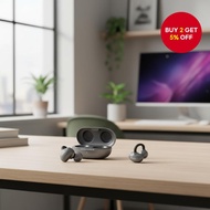 HTC NE55 AI Instant Translation Wireless Earphones Bluetooth 6.0 Clip-on Earbuds HiFi Stereo Audio N