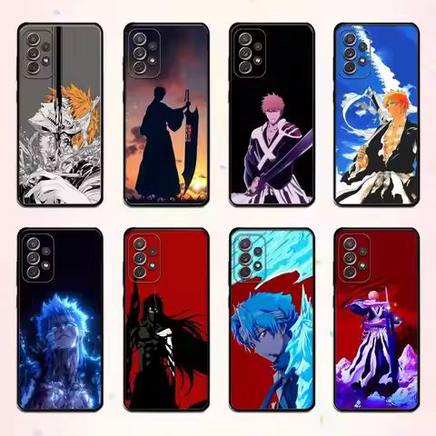 I-Ichigo K-Kurosaki Bleach Phone Case For Samsung S 25,24,23,22,30,21,10,9,Ultra,Plus,Lite,FE,4,5 G 