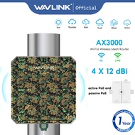 WAVLINK WiFi6 Outdoor Access Point, Dual Band 2.4G+5G AX3000 Long Range Outdoor WiFi Mesh Extender w