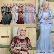 SRIKANDI PEPLUM SONGKET KURUNG PLUS SIZE READY STOCK BAJU TUNANG NIKAH RAYA PENGANTIN BRIDE