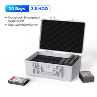 ORICO 3.5นิ้ว20 Bay HDD ฮาร์ดไดรฟ์ป้องกันภายนอกกรณีการจัดเก็บกล่องแบบพกพาหลายเบย์น้ำ \ ฝุ่น C ช็อกหล