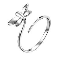 silver cincin 925 original ring for women Adjustable ring dragonfly Fashion Jewellery cincin  perak cincin perempuan