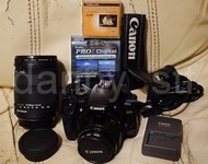 追星單反CCD之選👍🏻行貨 Canon 400D 專業數碼DSLR相機 連 Canon EF 50MM II 1:1.8 人像鏡頭 和 Sigma DC 18-200mm 1:3.5-6.3 遠攝鏡頭