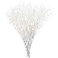 1pc 2025 Happy New Year 43CM Red Glittered Berry Branches for Home New Year Party Decor Supplies