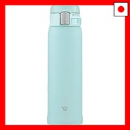 ZOJIRUSHI Water Bottle Direct Drinking [One Touch Open] Stainless Steel Mug 480ml Mint Blue SM-SF48-AM
