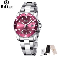 BIDEN Watch Ladies Fashion Sports Quartz Clock Ladies Watch Top Brand Luxury All-steel Casual Waterproof Business Dating Watch