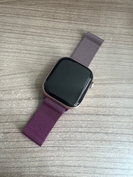 鋼錶帶 Apple Watch Series 10 11 Watch Band Strap 玫瑰粉漸變紫精鋼錶帶 iwatch 磁吸米蘭