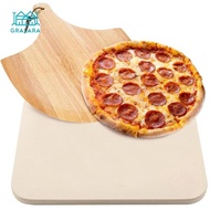 [Gralara] Rectangular Pizza Stone Pizza Oven Accessories Cordierite Pizza Pizza Tools Versatile Pizz