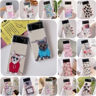 Cute Sunglasses Dog Ultra Slim Clear Casing Samsung Galaxy Z Flip 4 Z Flip 4 5G Z Flip 4 Zflip4 Cart