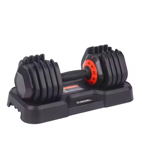 25kg/50lb Cast Iron Smart Fitness Dumbbells Quick Adjustable for Home Gym Workout Safety Gym Fitness