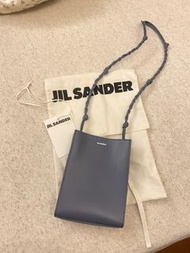 Jil Sander tangle bag 灰藍色 側背包(有實背圖