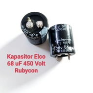 RUBYCON CAPACITOR ELKO 68UF 450V ELCO 68 UF 450 NAIL FOOTVOLT
