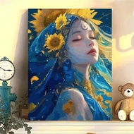 1/2pcs Acrylic Painting By Number Castle Landsape Picture Paint By Numbers For Adults Handpainted Ho