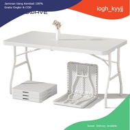 [Trendwave] Foldable Dining Table Portable Study Desk 1.22m-1.8m Outdoor Camping//Event/Catering 吹塑桌