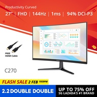 PRISM+ C270 27 144Hz 1500R Curved Productivity Monitor Gaming Monitor [1920 x 1080]