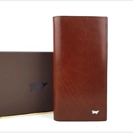 Men's Long Wallet Folding Leather Braun Buffel