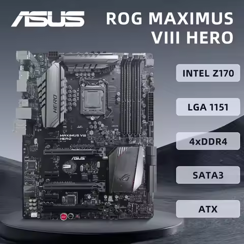 ASUS MAXIMUS VIII HERO Motherboard LGA1151 Intel Z170 Support i7-7700K i7-6700K i5-7600K 6600K i5-65