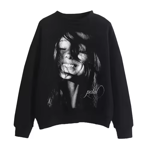 Ariana Grande Petal Album Sweatshirt Harajuku CrewNeck Long Sleeve Oversize Hoodie