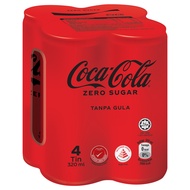 COCA-COLA Rasa Asli Zero Sugar Can 4x320ml