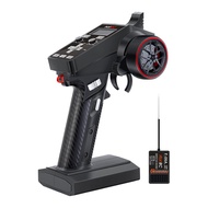 HOTRC CT-6A 2.4GHz 6CH รีโมทคอนโทรลระบบวิทยุเครื่องส่งสัญญาณหน้าจอ LCD พร้อม F-06A สําหรับ RC รถถังเ