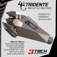 PROMO SPORT 150CC-160CC FULLSYSTEM KNALPOT TRIDENTE SCORPION ROBOTIC DESIGN CBR150R GSXR150 R15 SATR