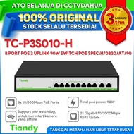 TIANDY TC-P3S010 F SWITCH POE 8 PORT + 2 UPLINK GIGABIT 90W