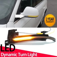 Dynamic LED Turn Signal Lights Mirror Indicator Blinker Repeater For Audi A4 A5 S4 S5 B8 A6 S6 C6 A8