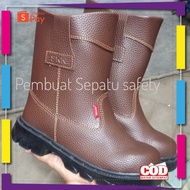 [PREMIUM Original] Septi safety Shoes Steel Toe Boots King Skn Factory Made Leather Project Men Wome