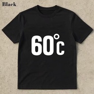 60 Degree Celsius Print Summer Short Sleeve T-Shirt