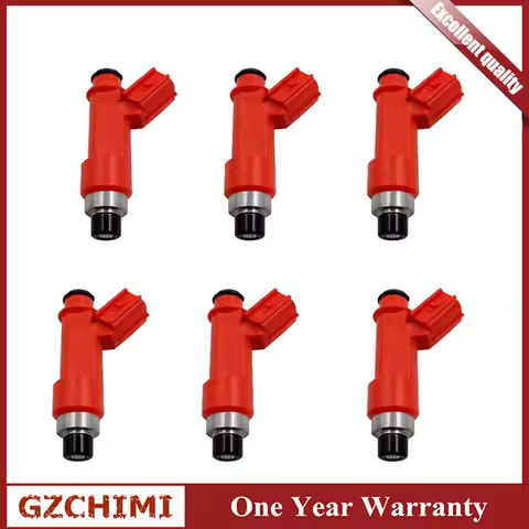1001-87F90 6X 1500cc Standard Fuel Injector Nozzle EV14 E85 For Toyota 1.8L Elise tC Corolla Matrix 