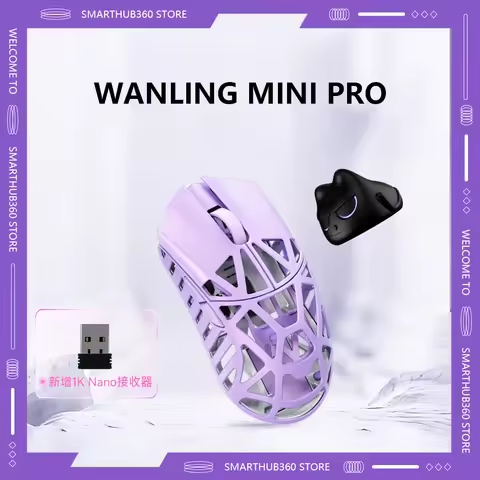 New Wanling Mini Mouse Lightweight Gaming Air Mouse Dual Mode Wireless Wlmouse Beast X Magnesium All
