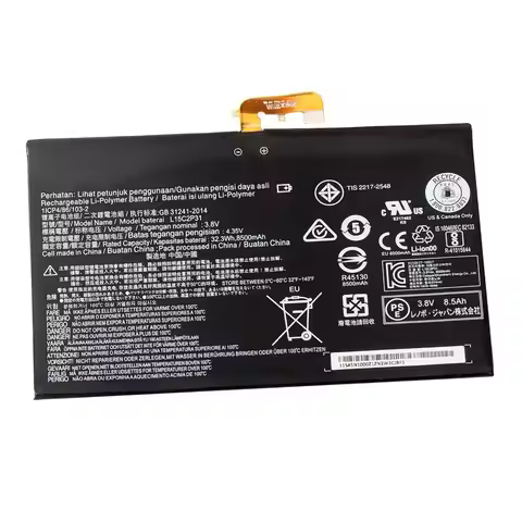 L15C2P31 Laptop Battery for Lenovo Yoga Book YB1-X91F YB1-X91L YB1-X91X YB1-X90F YB1-X90L Series Tab