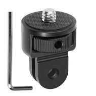 1/4" Aluminum Alloy Screw Converter Mini Tripod Adapter for Gopro 13 12 11 10 9 8 Insta360 X5 X4 X3 